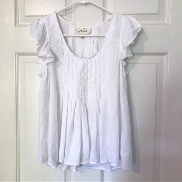 The Great. The Tulip Linen & Cotton Top - Picture 3 of 8